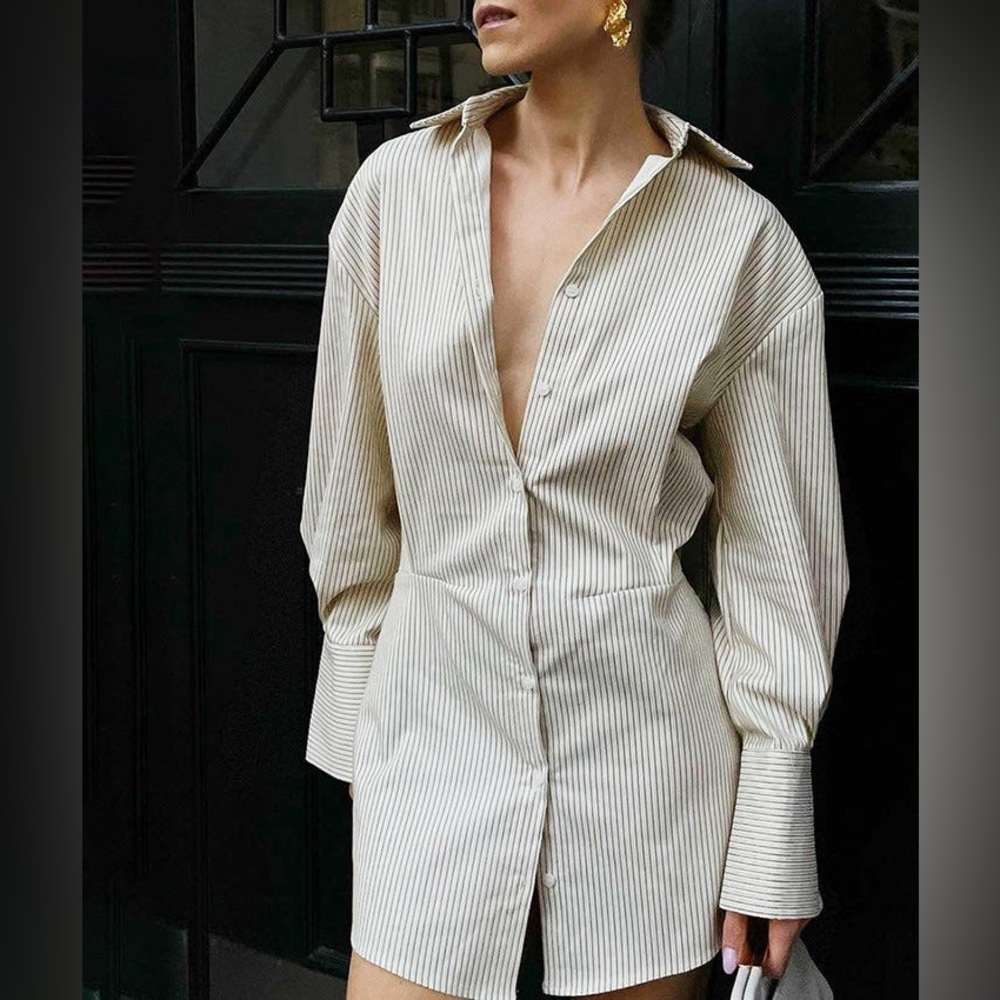 NWT stripes shirt dress